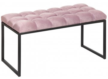 Банкетка Инга Мини черный / dusty pink