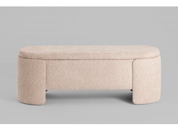 Банкетка Келмор с местом для хранения букле капучино