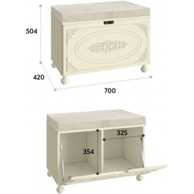 Банкетка Ассоль плюс АС-70