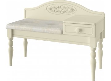 Банкетка Ассоль АС-41 правая белое дерево