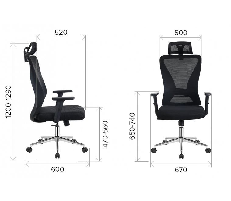 Эргономичное кресло Everprof Joy сетка черный