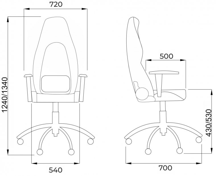 Компьютерное кресло Bolid экокожа черный