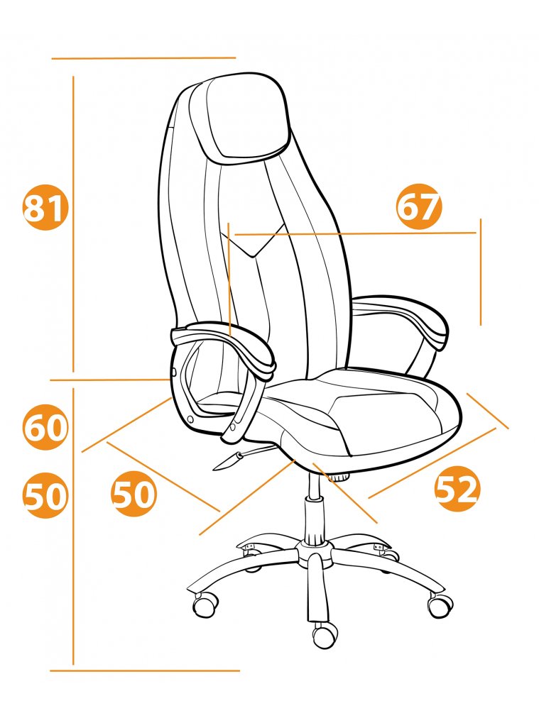 Компьютерное кресло Boss Хром бежевый / бежевый