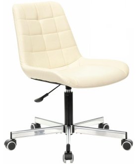 Кресло офисное Deco MG-316 серебристое / слоновая кость