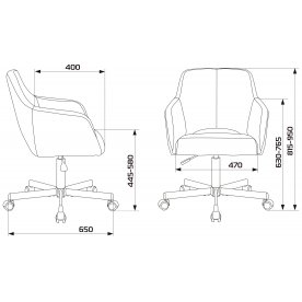 Компьютерное кресло Бюрократ CH-380M