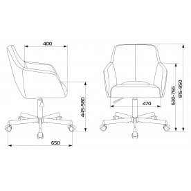 Компьютерное кресло Бюрократ CH-380M