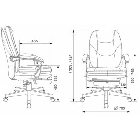Компьютерное кресто Бюрократ CH-868MSG-F