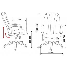 Компьютерное кресло Бюрократ T-898AXSN