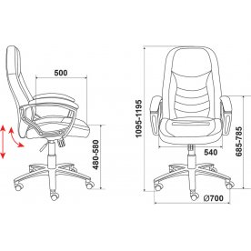 Компьютерное кресло Бюрократ T-9910N black