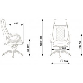 Компьютерное кресло Бюрократ T-9924SL