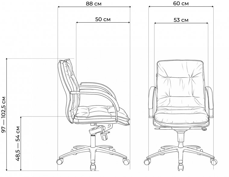 Компьютерное кресло Бюрократ T-9927SL-LOW black черное