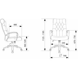 Компьютерное кресто Бюрократ T-9928SL Fabric