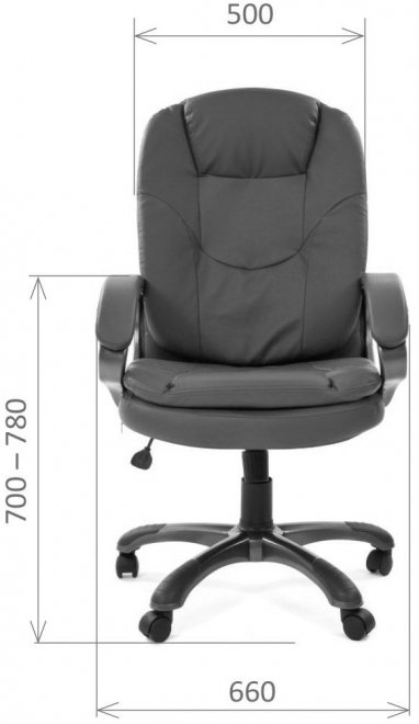 Компьютерное кресло Chairman 668 экопремиум черное