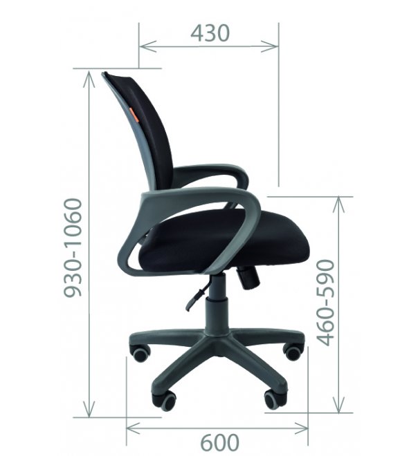 Компьютерное кресло Chairman 696 TW красное