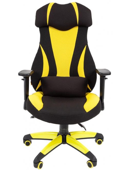 Компьютерное кресло Chairman game 14 черное / желтое