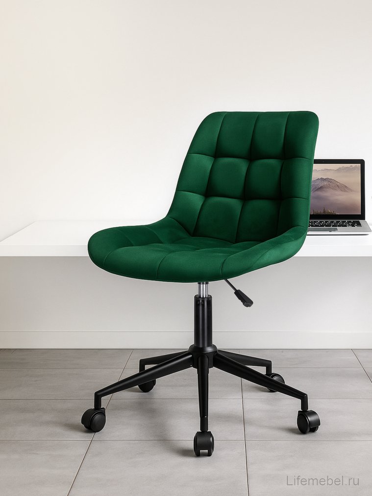 Компьютерное кресло Честер зеленый / черный