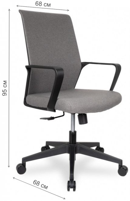 Компьютерное кресло College CLG-427 MBN-B Grey серое