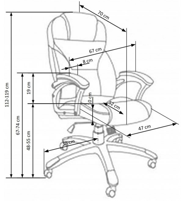 Компьютерное кресло Desmond бежевое