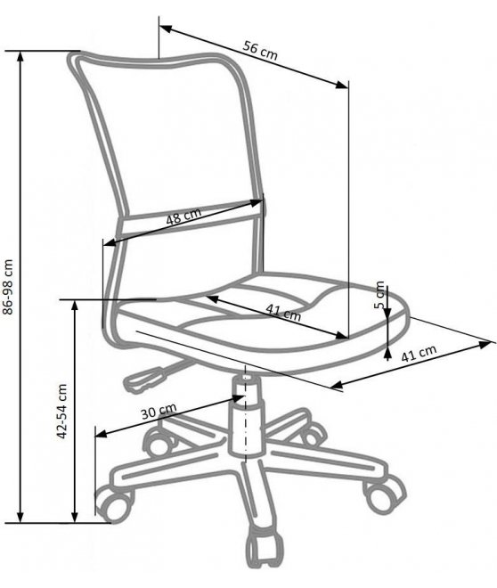 Компьютерное кресло Dingo серое / черное