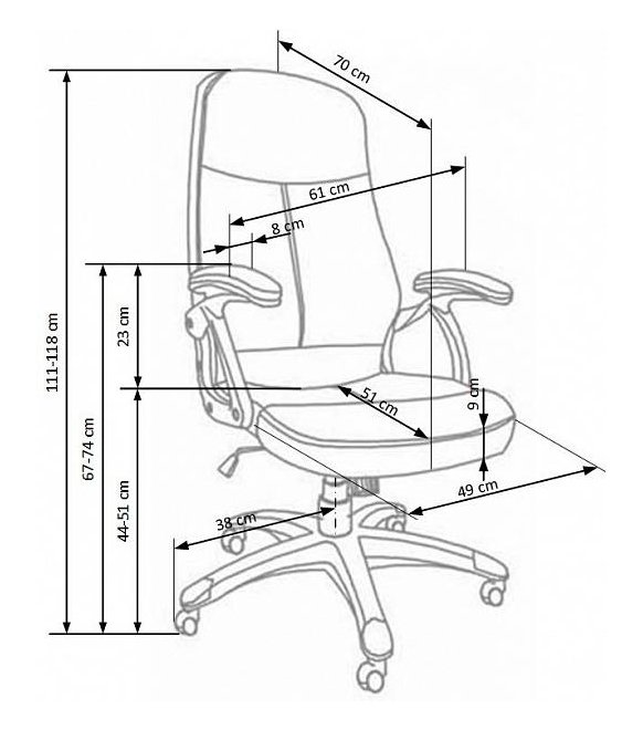 Компьютерное кресло Edison черное