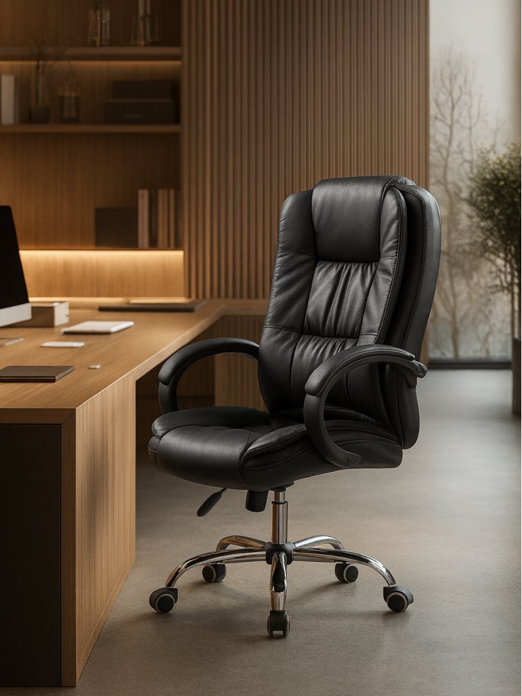 Компьютерное кресло Relax черная экокожа