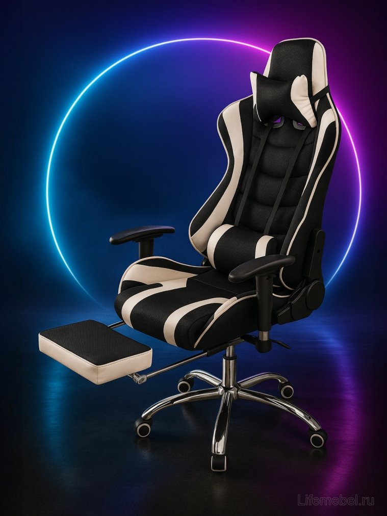 Компьютерное кресло Kano 1 cream / black