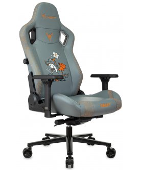 Игровое компьютерное кресло Knight Craft Dragon экокожа серый