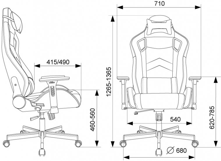 Компьютерное кресло Knight Gladiator черное