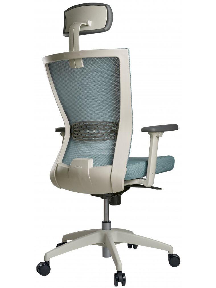 Компьютерное кресло Airex AIRE-101W голубое