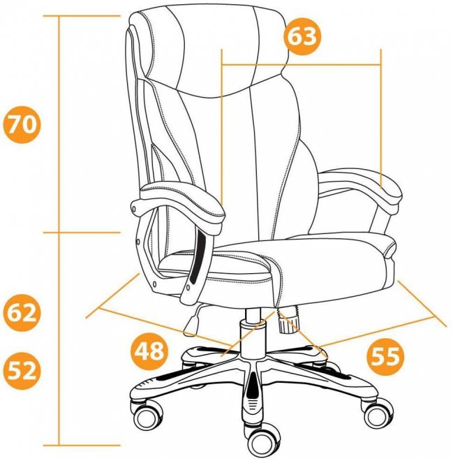 Компьютерное кресло Magnate черное