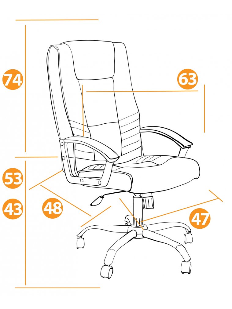 Компьютерное кресло Maxima Хром 22 черный