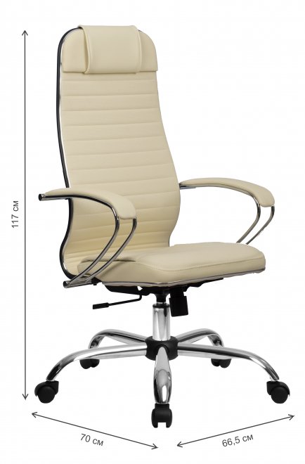 Компьютерное кресло МЕТТА-6 светло-бежевый