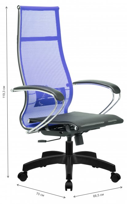 Компьютерное кресло МЕТТА-7 васильковый