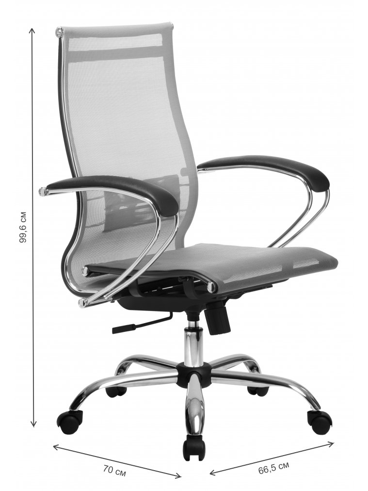 Компьютерное кресло МЕТТА-9 серый / серый