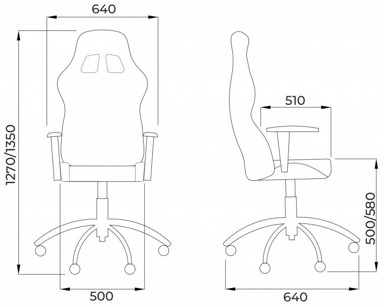 Компьютерное кресло Military экокожа черный