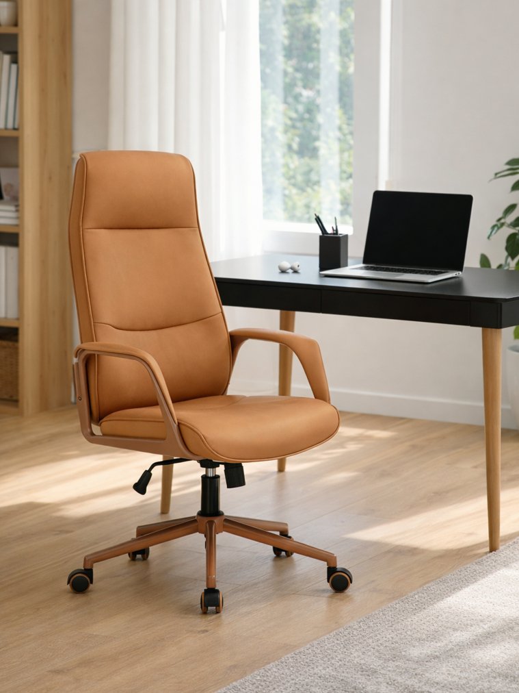 Компьютерное кресло Modena экокожа оранжевый