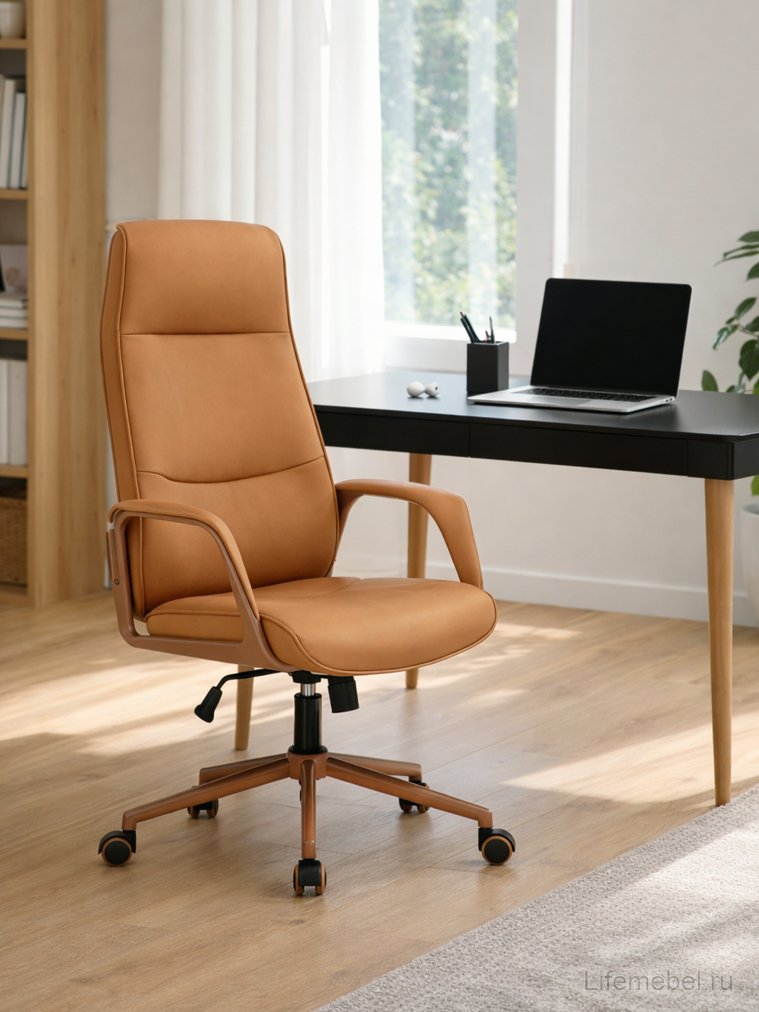 Компьютерное кресло Modena экокожа оранжевый