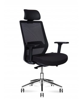 Компьютерное кресло Mono black chrom