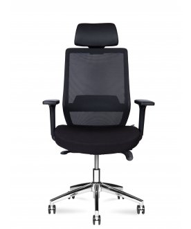 Компьютерное кресло Mono black chrom