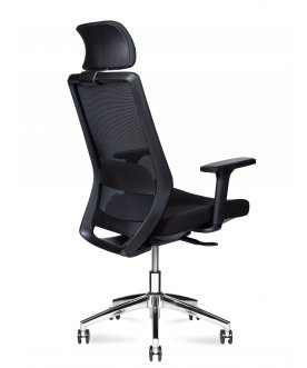 Компьютерное кресло Mono black chrom