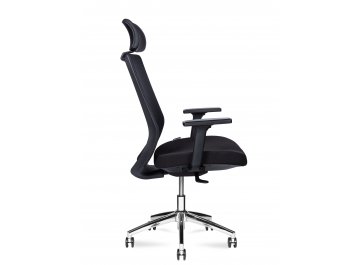 Компьютерное кресло Mono black chrom