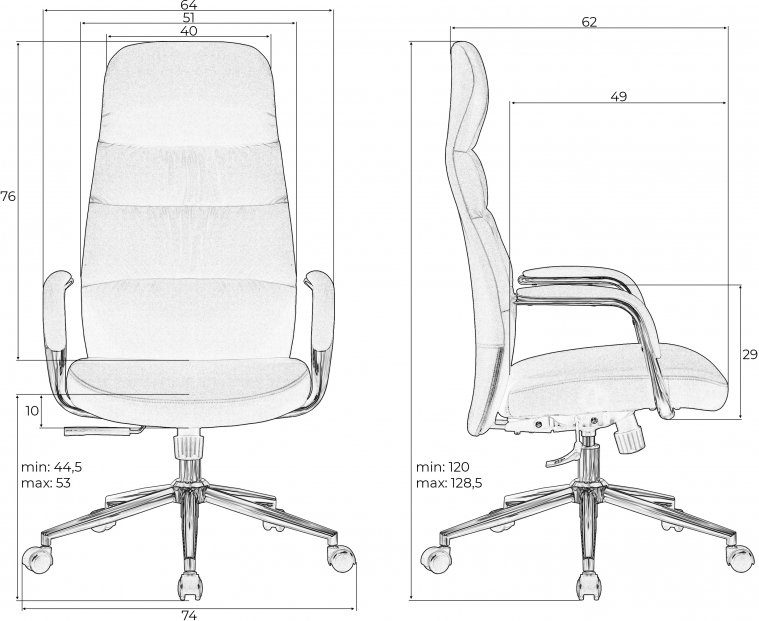 Компьютерное кресло Nero черное