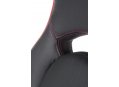 Компьютерное кресло Мустанг Х CX0496H black red серый пластик / экокожа черная / красная строчка