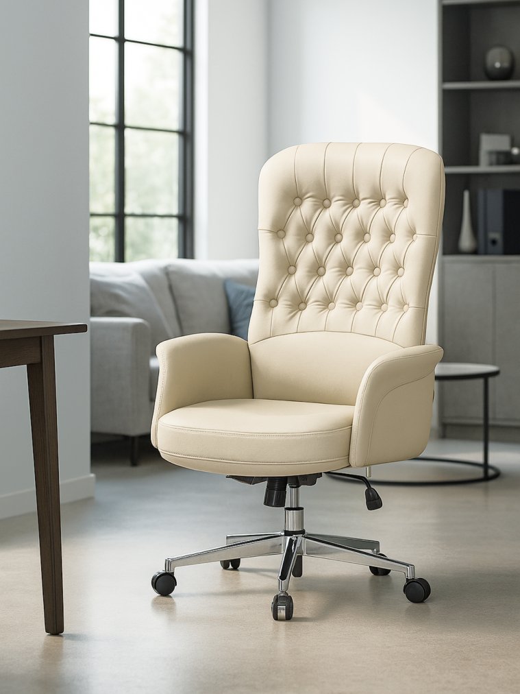 Компьютерное кресло Oxford ivory