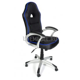 Компьютерное кресло «Пилот» (Pilot) черный / синий