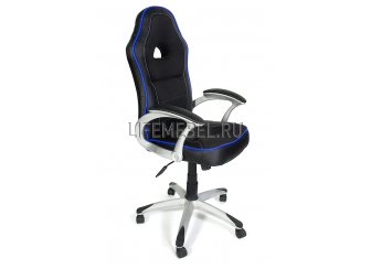 Компьютерное кресло «Пилот» (Pilot) черный / синий