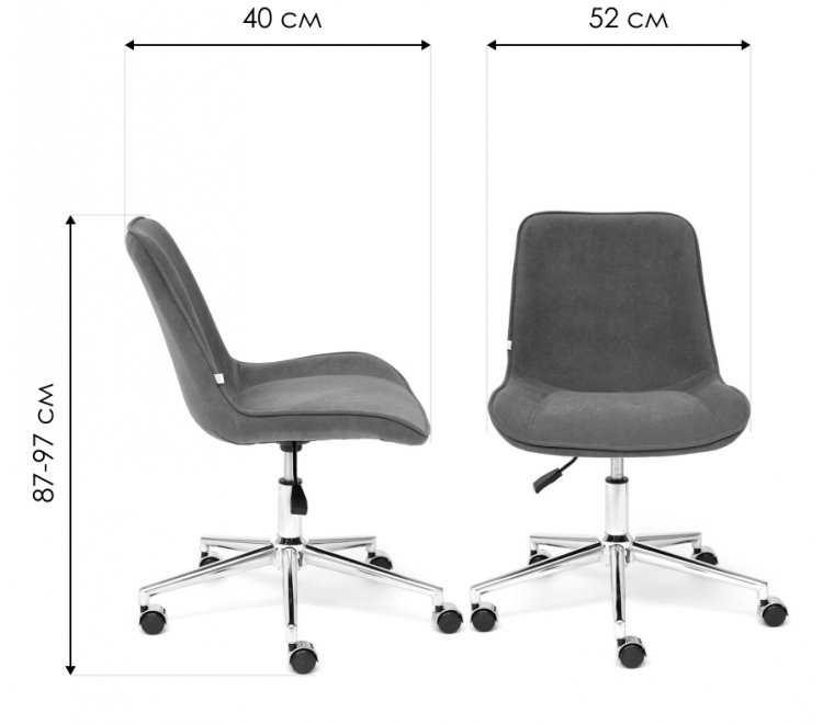 Компьютерное кресло Style молочный 4