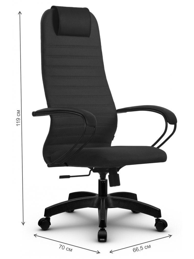 Компьютерное кресло SU-B-10 темно-серый / темно-серый