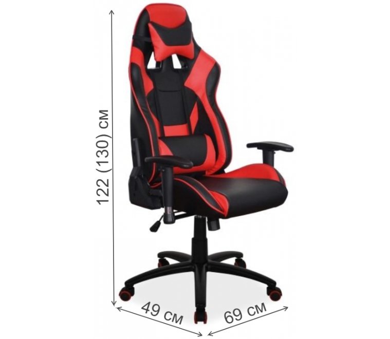Компьютерное кресло Supra черное / красное