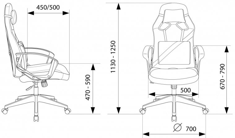 Компьютерное кресло Zombie 300 черное